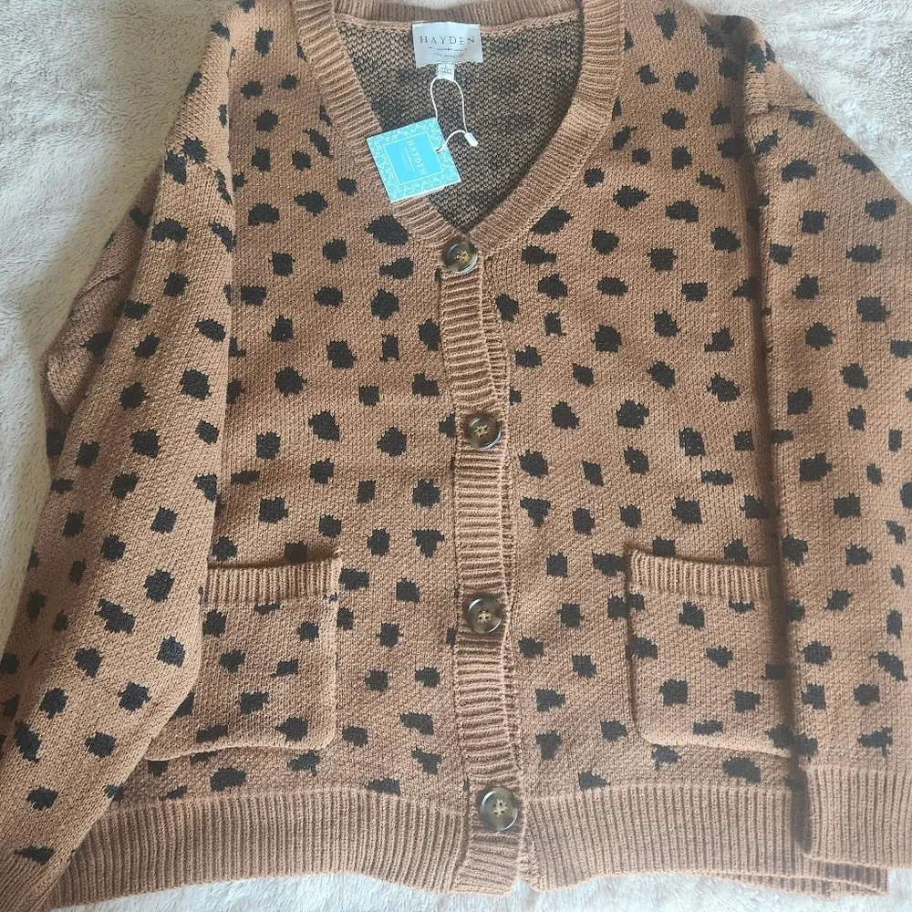 NWT‎ LG Hayden Animal Print Button Cardigan - Picture 3 of 9